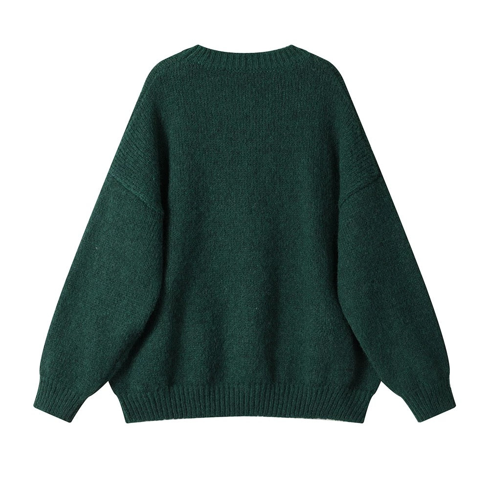 XinmonLee this year's popular beautiful sweaters knitted sweaters autumn and winter women's high-end temperament Christmas bottoming shirts