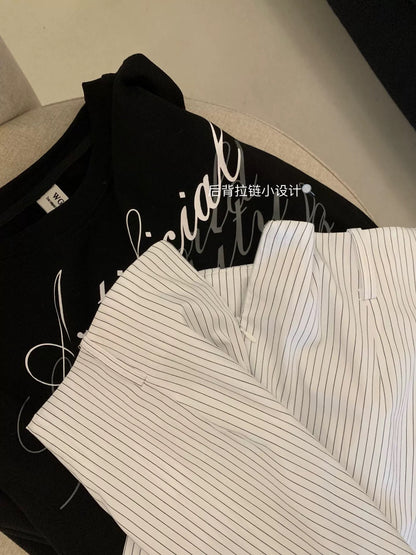 Lin Xia Xia's diversified layered design shirt skirt pants A-line anti-exposure skirt