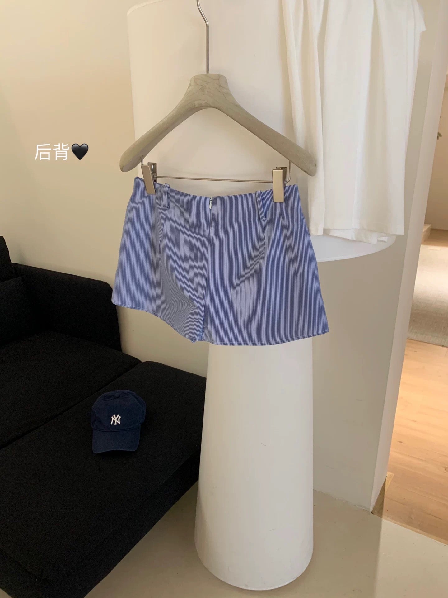Lin Xia Xia's diversified layered design shirt skirt pants A-line anti-exposure skirt