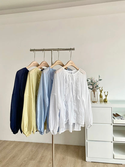 2025 summer new Korean ins solid color wood ear edge straps sweet age-reducing shirt casual loose tops for women
