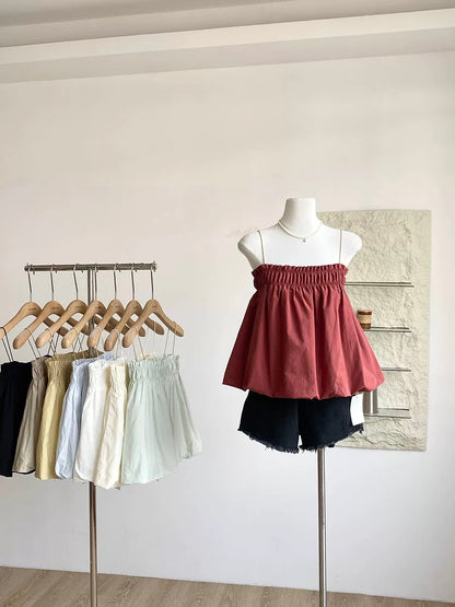 2025 summer new Korean style sweet versatile camisole French style small slim temperament sleeveless tops for women