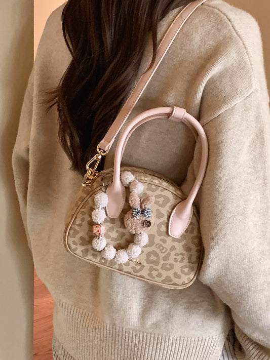 Chio2nd Honey Story Leopard Print Shell Handbag, a super popular 2025 shoulder/crossbody small bag for women.