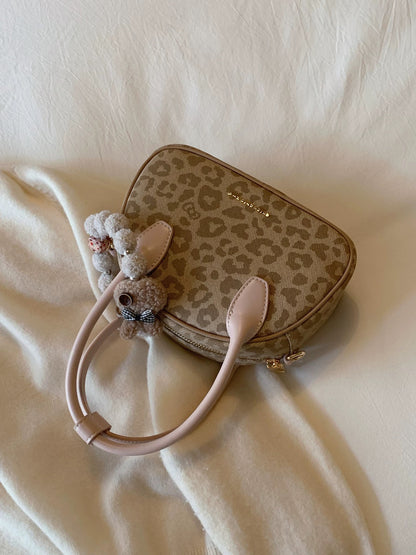 Chio2nd Honey Story Leopard Print Shell Handbag, a super popular 2025 shoulder/crossbody small bag for women.