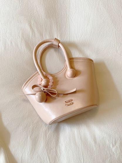 Chio2nd Cherry Romance Genuine Leather Handbag, Red, Wedding Bag, Shoulder Bag/Crossbody Bag