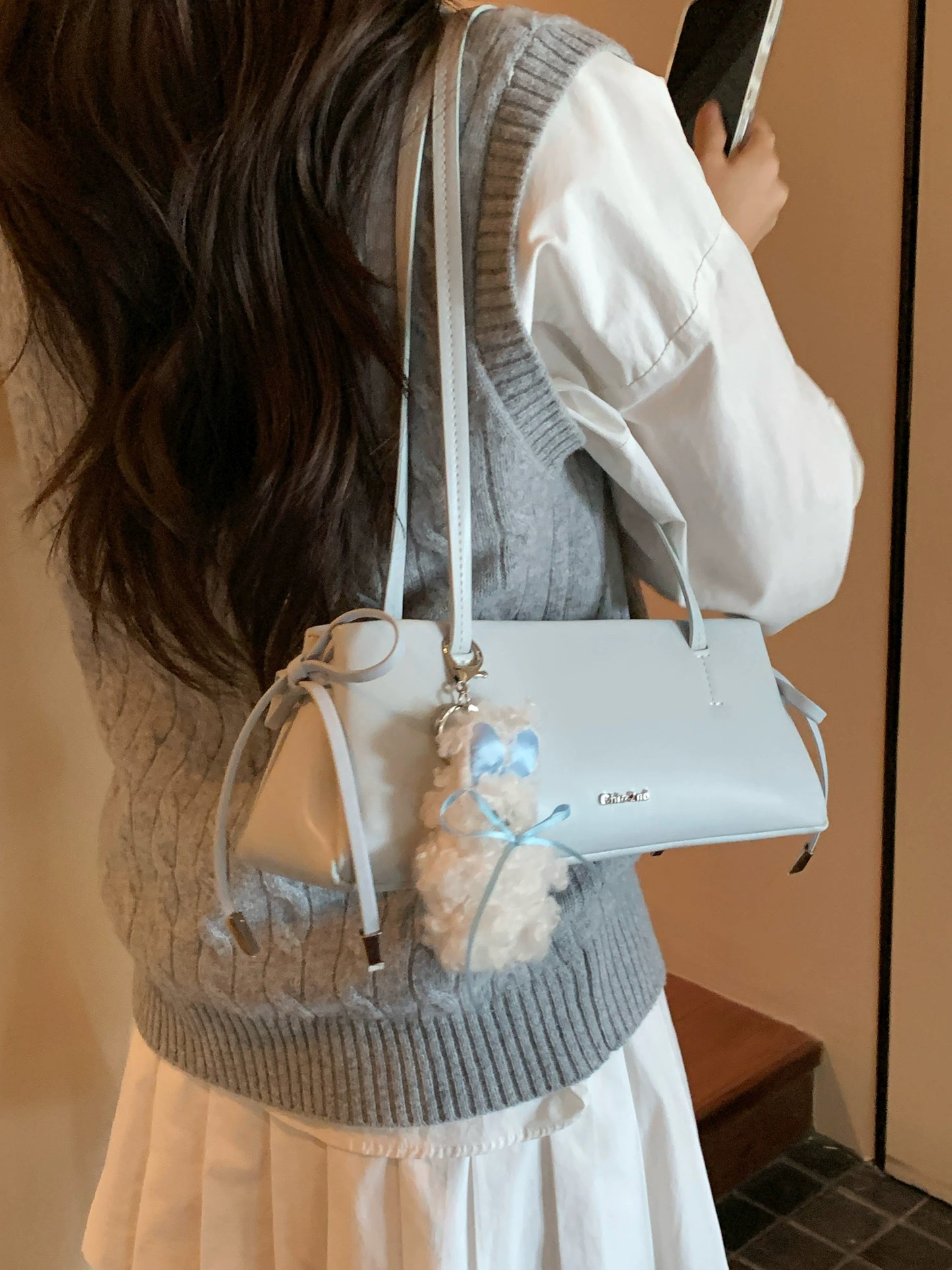 Chio2nd Moonlight Lightweight Baguette Bag for Women, 2025 New Style, Commuter Handbag, Shoulder Bag/Underarm Bag