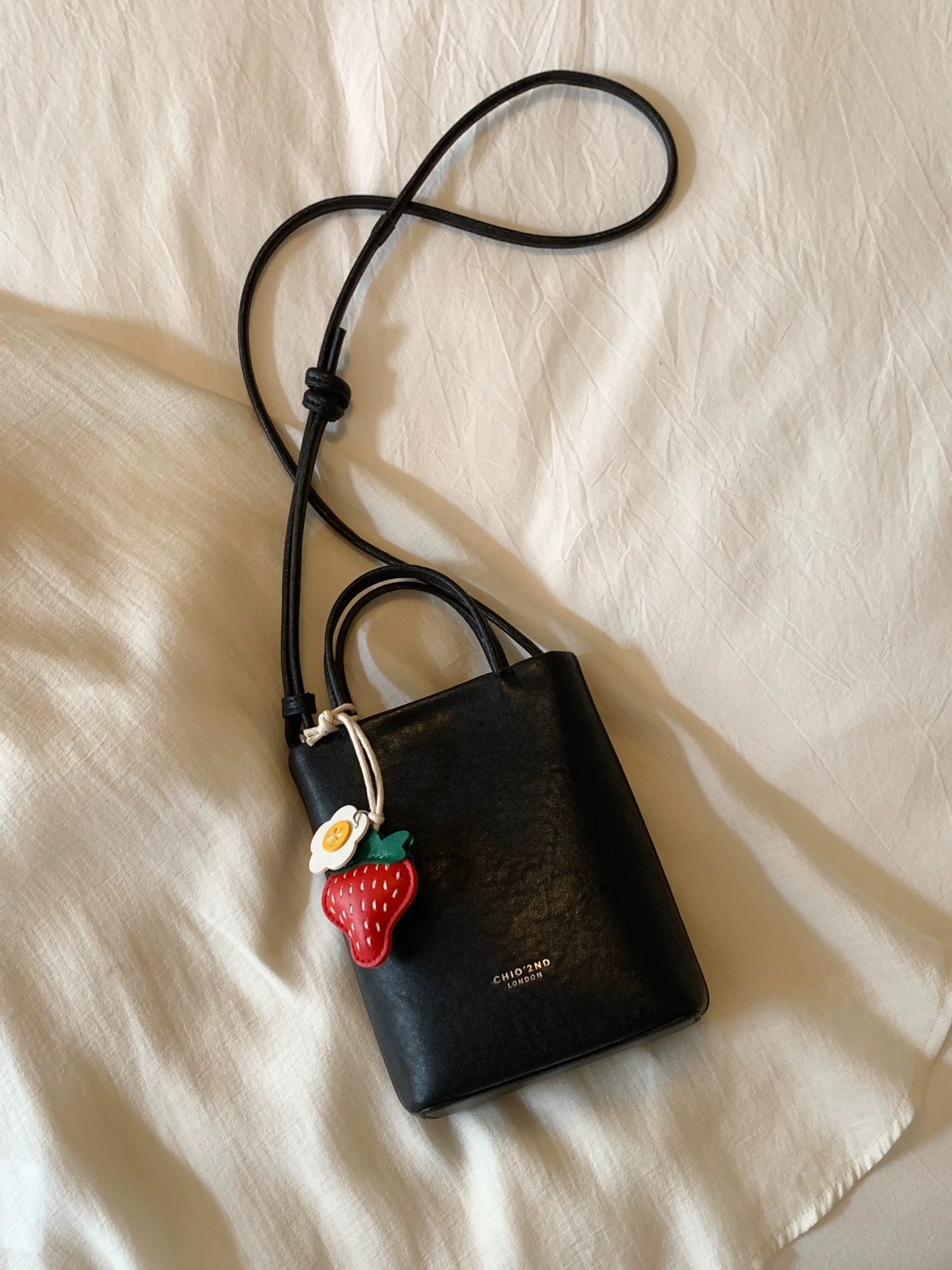 Chio2nd Genuine Leather Midsummer Wandering Mobile Phone Bag for Women, 2025 New Style, Handbag, Shoulder Bag, Crossbody Bag