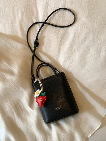 Chio2nd Genuine Leather Midsummer Wandering Mobile Phone Bag for Women, 2025 New Style, Handbag, Shoulder Bag, Crossbody Bag