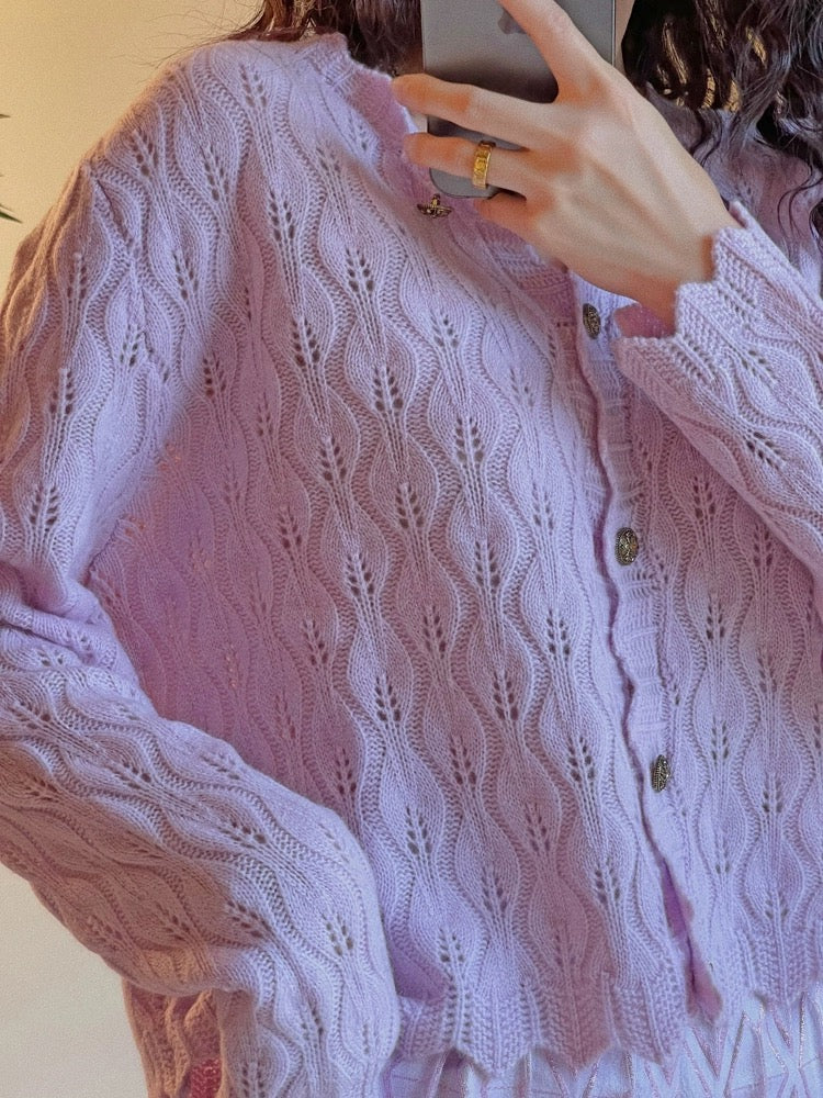 JophondLou new autumn clothing glazed purple diamond pattern high waist wide leg fashionable shorts women's loose casual versatile+Top