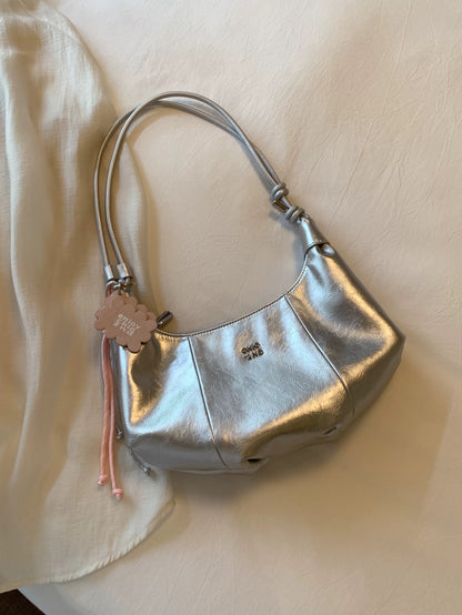 Chio2nd Starry Night Silver Shoulder Bag 2025 - Unique and Stylish Women's Shoulder/Crossbody Crescent Bag