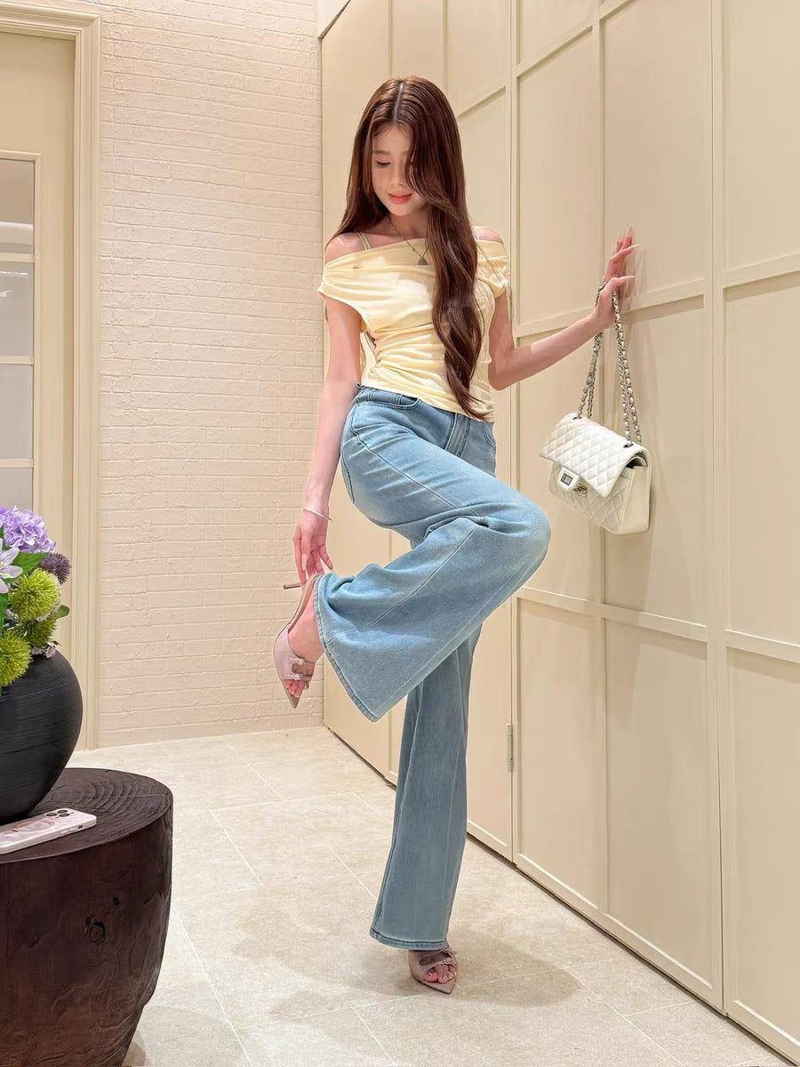 elingstudio's unique atmosphere! French-style pointed-toe open-toe strappy high-heeled sandals for women.