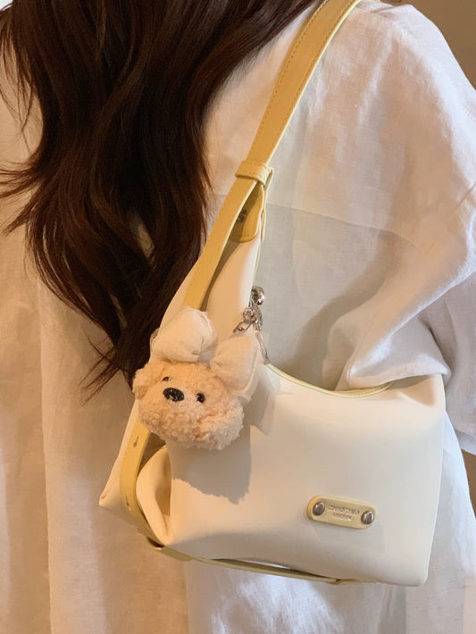 Chio2nd Mangmang Coconut Island Tote Bag, Women's Handbag, 2025 New Autumn/Winter Shoulder/Crossbody Bag