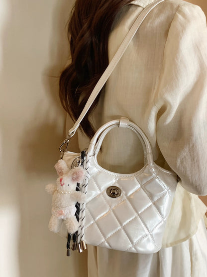 Chio2nd Lotus Breeze Clear Island Tote Bag for Women, Autumn/Winter 2025, Super Popular Handbag, Shoulder Bag, Crossbody Bag