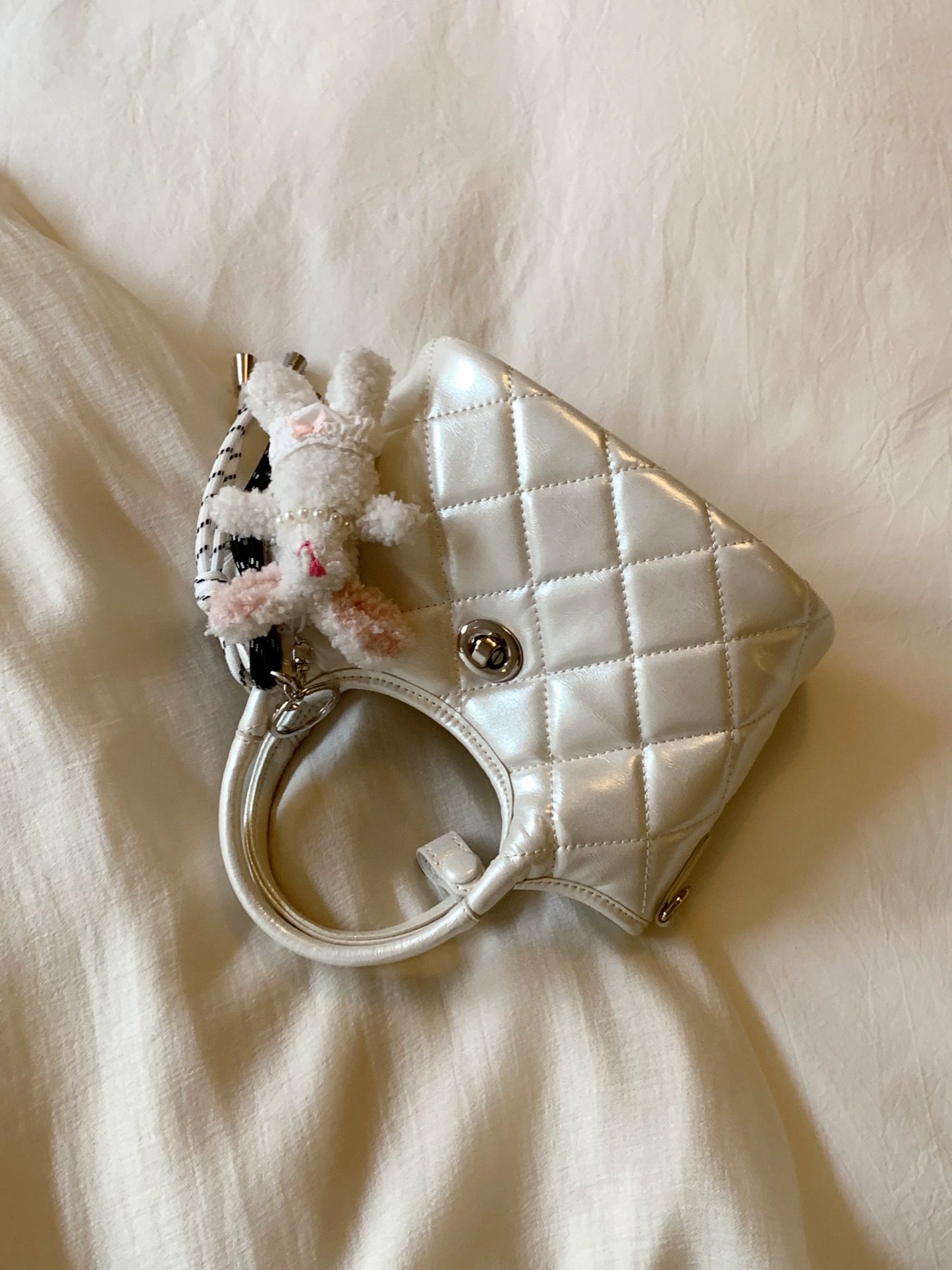 Chio2nd Lotus Breeze Clear Island Tote Bag for Women, Autumn/Winter 2025, Super Popular Handbag, Shoulder Bag, Crossbody Bag