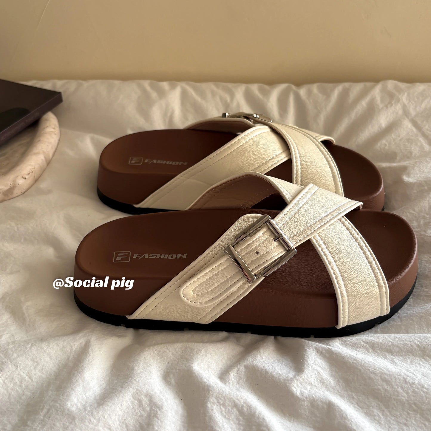 Social Pig platform sandals for women, perfect for summer, comfortable for beach wear, Birkenstock shoes.