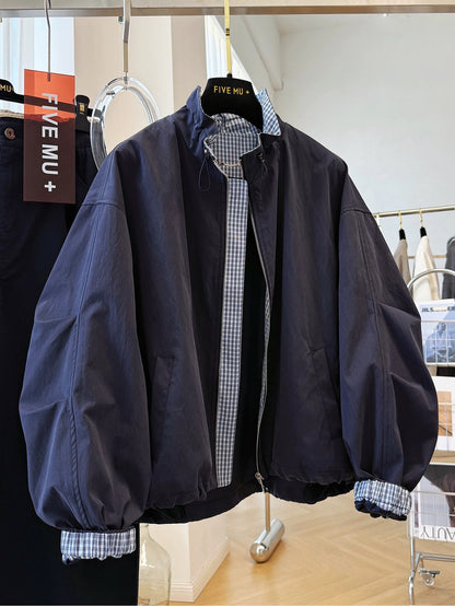Korean style early autumn unique and beautiful coat Korean style Korean style casual short workwear jacket windbreaker women