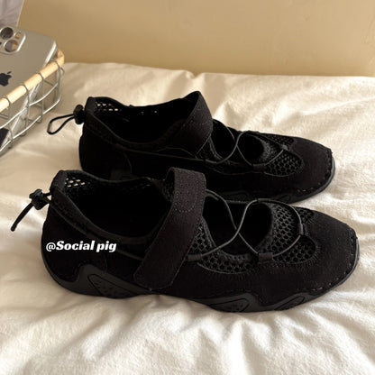 Social Pig Niche Ballet Style Mary Jane Shoes Women's Functional Style Versatile Sports Shoes