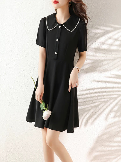 European style dress for women in summer 2025 new style goddess style slim skirt short skirt western style little black skirt trend