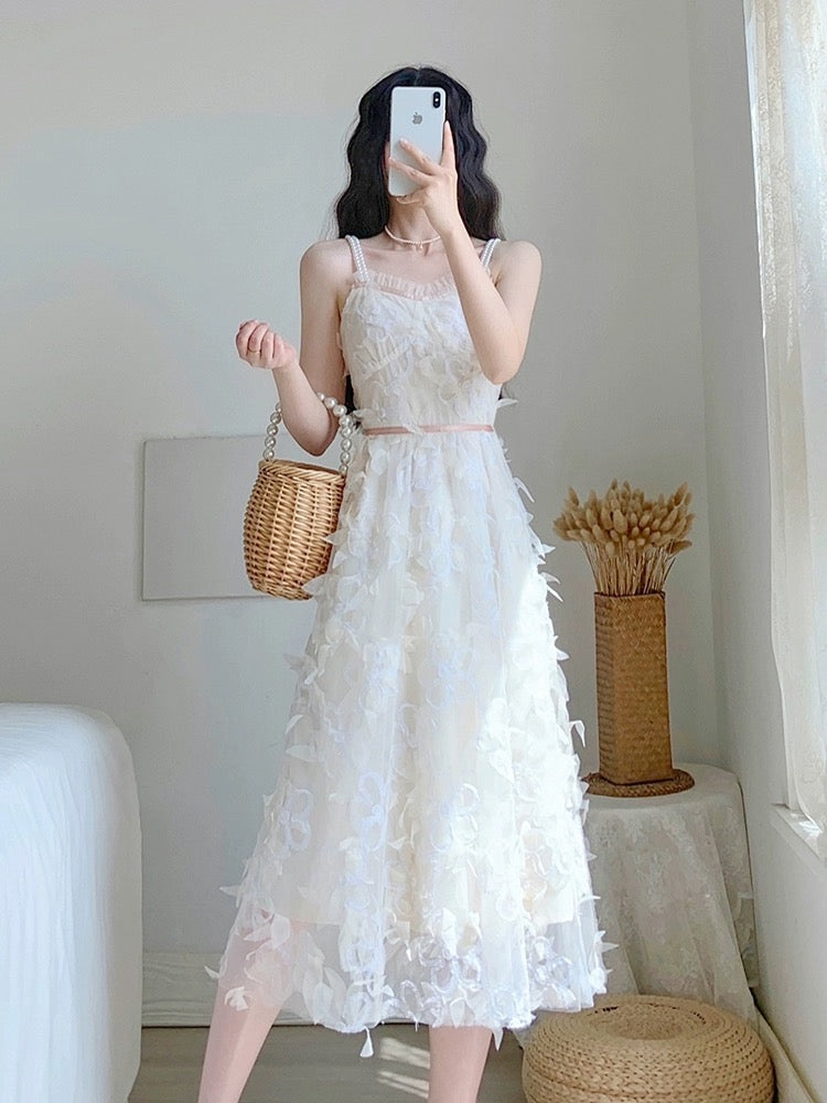 2024 new summer women's skirt, super fairy and sweet fairy skirt, gentle style, slimming suspender dress