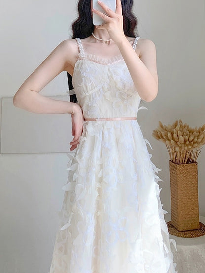 2024 new summer women's skirt, super fairy and sweet fairy skirt, gentle style, slimming suspender dress
