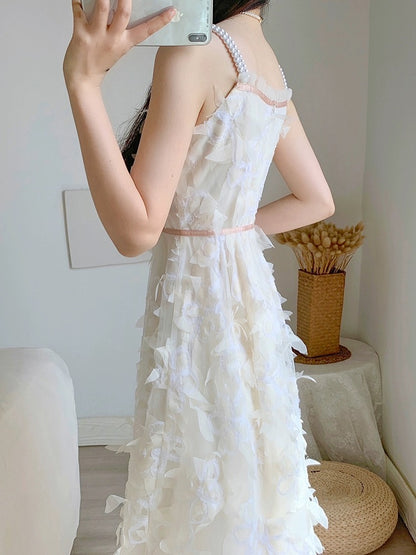 2024 new summer women's skirt, super fairy and sweet fairy skirt, gentle style, slimming suspender dress