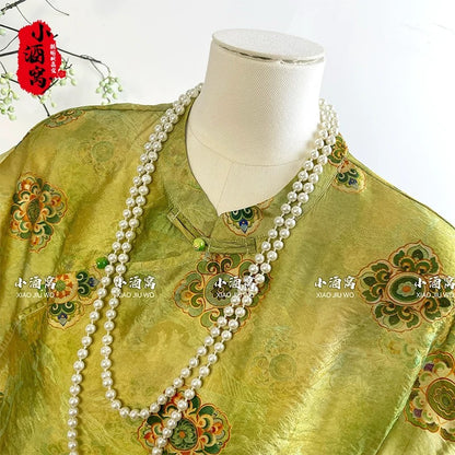 [Xia Qing-Tops] Small dimple new national style New Chinese style fashion temperament slim tops-62