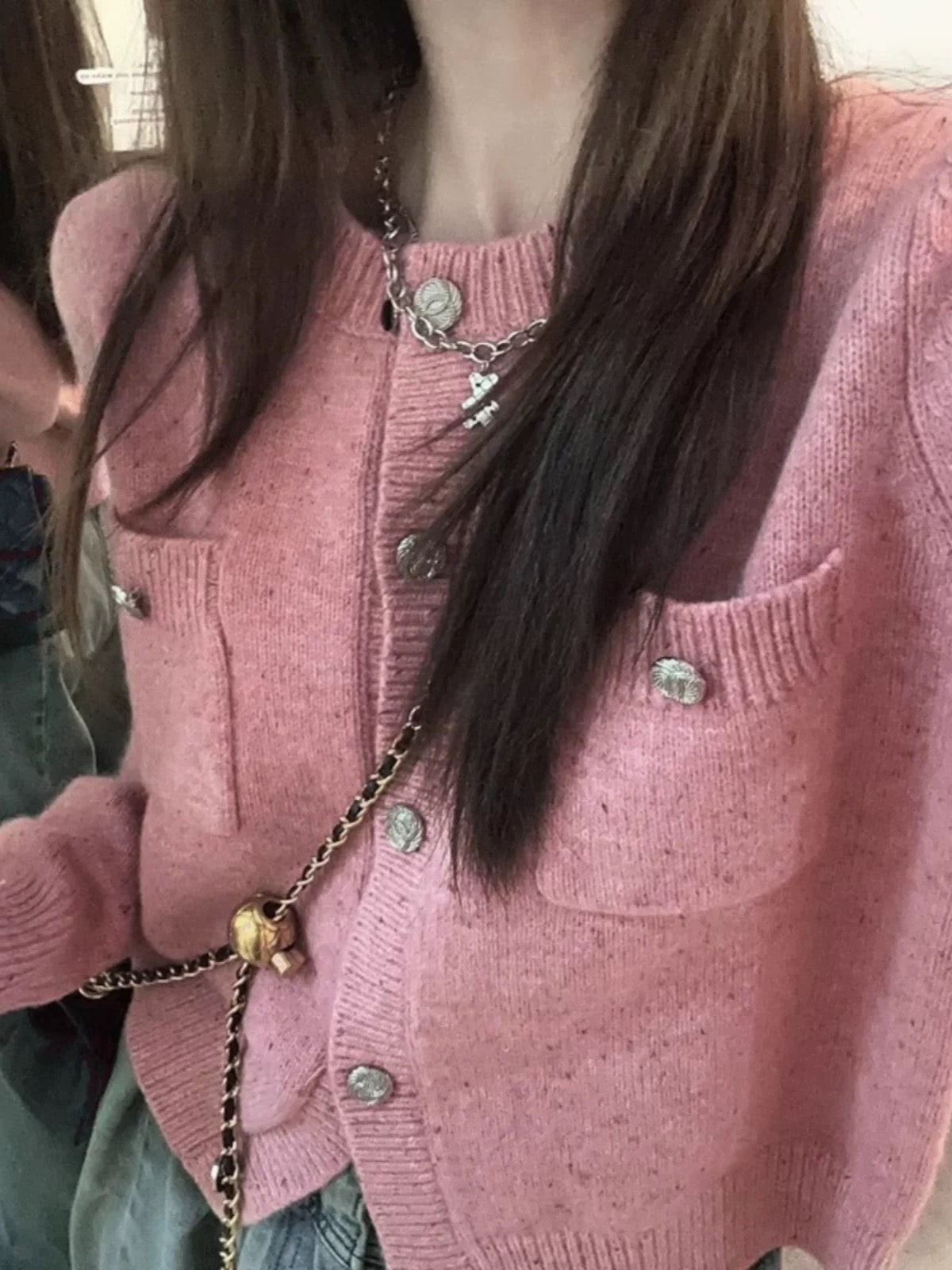 Early autumn outfit with a complete set of high-end Korean drama outfits for small people, small fragrance style, milk fufu sweater two-piece suit