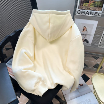 Japanese cityboy cute cartoon doll sweatshirt for women in spring and autumn fashion brand high-end age-reducing style hooded jacket