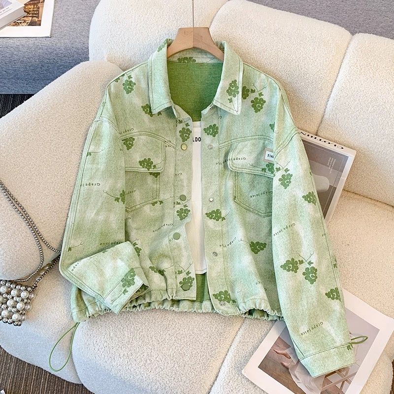 Western-style versatile denim jacket for women spring and autumn 2025 new loose retro casual small Korean style jacket top
