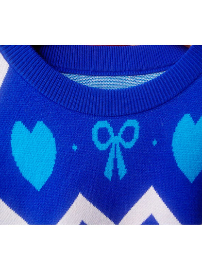 European jacquard, high-end, stylish, age-reducing, high-waisted pullover sweater for women, warm and slimming in winter, bottoming knitted sweater top