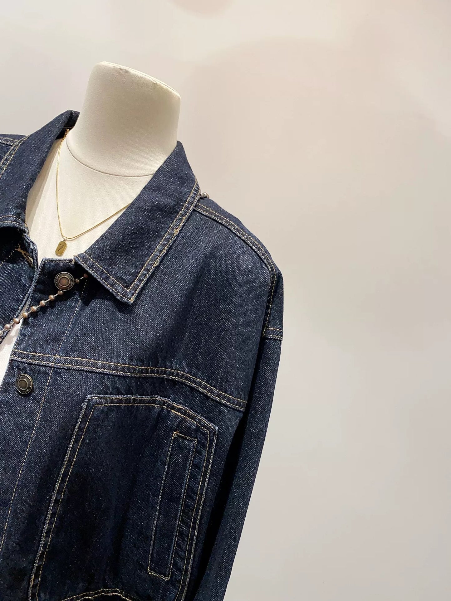 Cool grill out the street! Retro Hong Kong style loose casual denim jacket for women in autumn new petite versatile tops