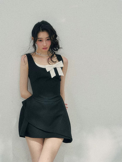 AOMALM's eyes also fell on "Her sweetness sank"% Faux two-piece French dress for women's early spring formal dress short skirt
