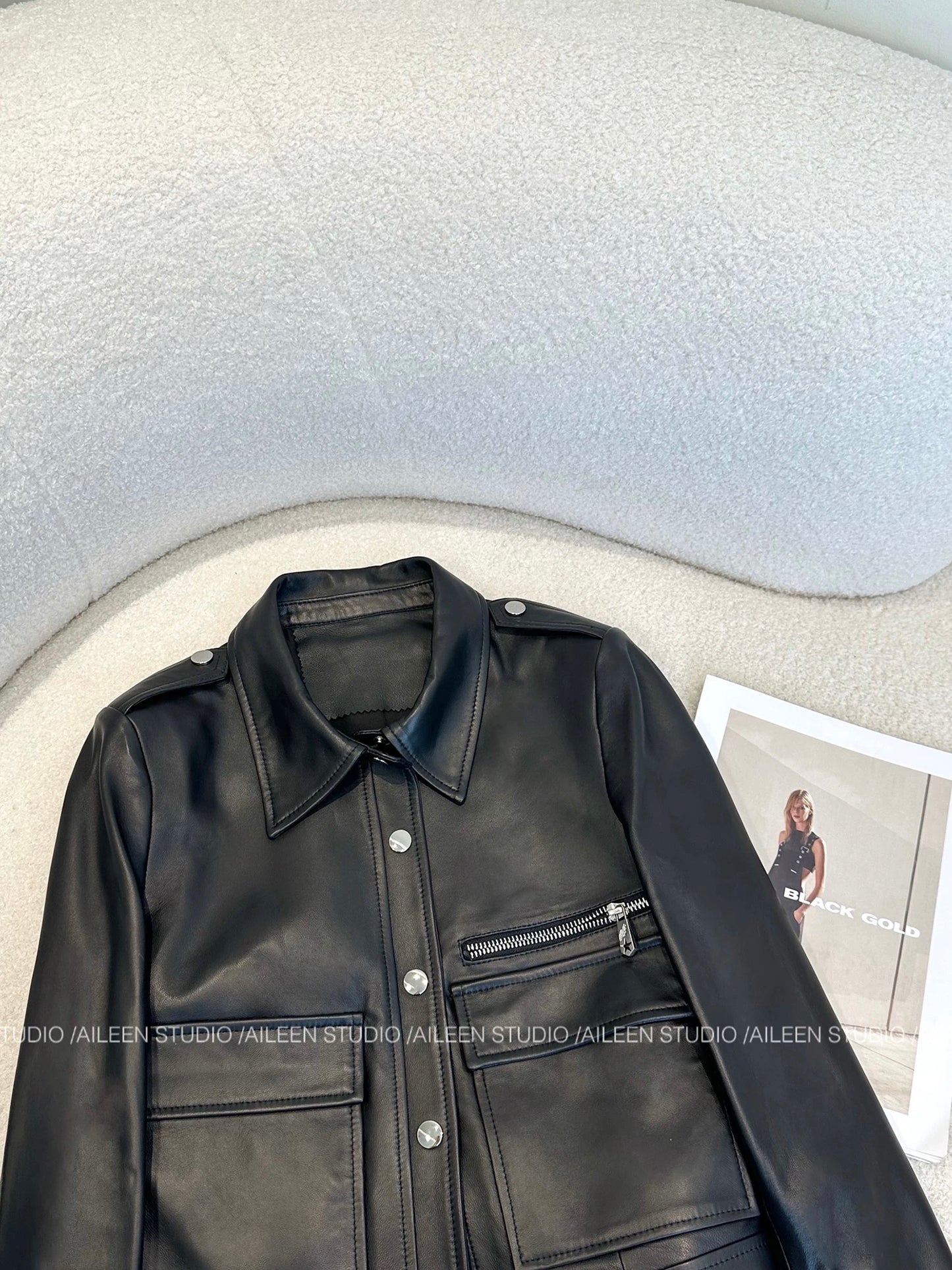 Black leather jacket women's short 2025 autumn new Korean style fashion slim all-match pu leather jacket top trend
