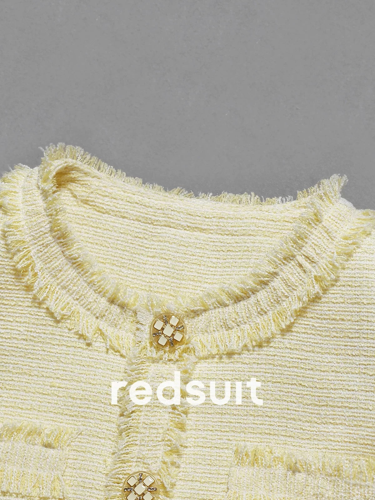 Redsuit French elegant lady Milton Huang Xiaoxiang style jacket Western style sweet age-reducing short-sleeved top