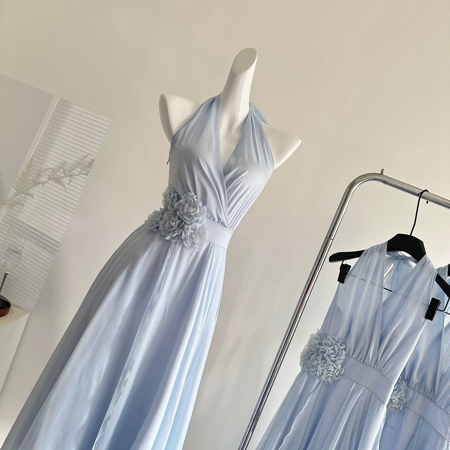 Youni's DIY Muse Cupid Halter Neck Fairy 3D Floral Multi-Panel Dress/Resort Dress