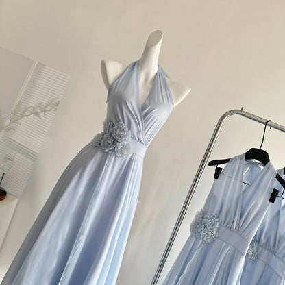 Youni's DIY Muse Cupid Halter Neck Fairy 3D Floral Multi-Panel Dress/Resort Dress