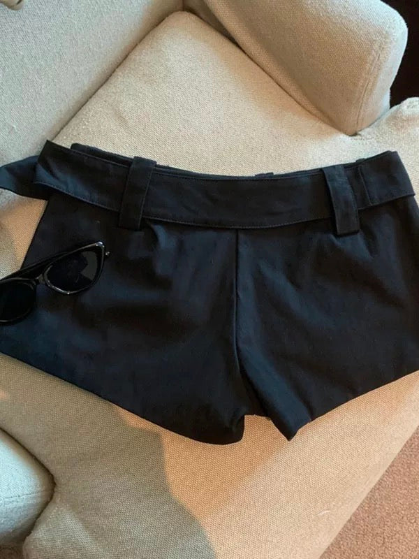 Large size fat mm American hot girl wide leg shorts women summer anti-exposure slimming all-match a-line workwear shorts trend