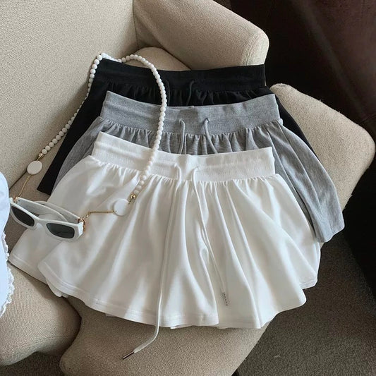 Jade Closet direct store recommendation ~ pure desire style hot girl sexy elastic waist slim shorts skirt female summer