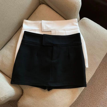 Jade Closet direct store recommendation ~ high-end pure desire style hot girl anti-exposure high waist fashionable half-length pants skirt