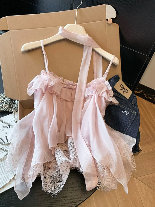 Jade Closet flagship store recommendation: Melard's sexy, alluring, lace-trimmed camisole top for women.