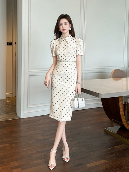 Shenzhen Nanyou High-end Women's Clothing 2024 Summer New Dress A Version Niche Non-Contrasting Dress High-end