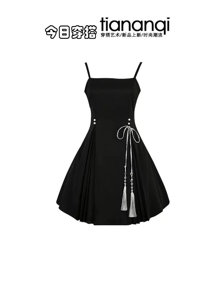 New Chinese style early autumn hot-selling cardigan knitted cardigan jacket v-neck dress with high-end lace