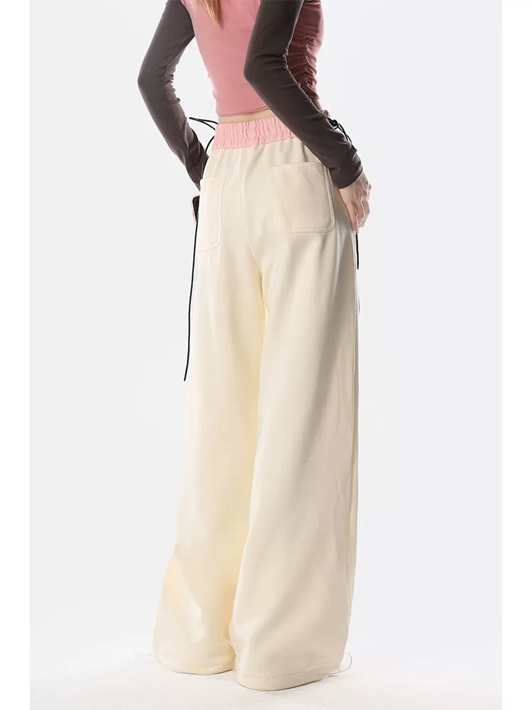 Summer thin wide-leg sweatpants for women spring and autumn new style jazz hip-hop loose straight sweatpants casual long pants trendy
