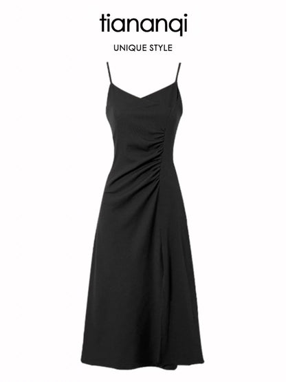 Solid color tops sweet and spicy suits new fashion women's wear shirt slim suspender skirt dress two-piece suit