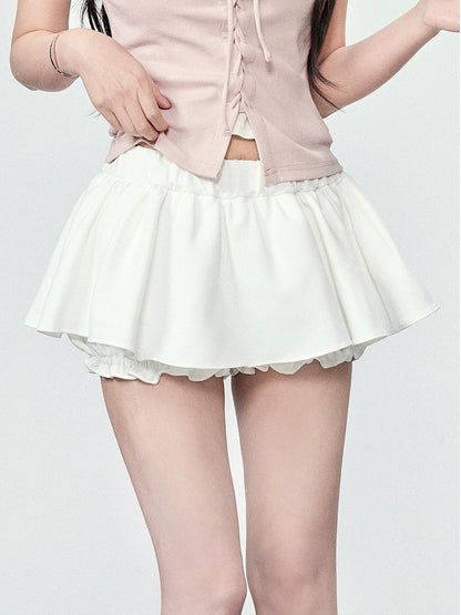 Sweety Ballet Style Sweet and Spicy Puffy Cake Skirt for Women, Summer 2025, Anti-Exposure A-line Short Skirt
