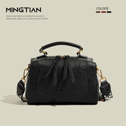 MINGTIAN autumn and winter retro handheld women's bag 2024 new high-end large-capacity commuter armpit pillow bag