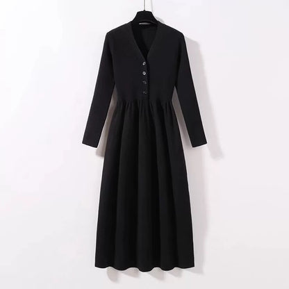 2024 new autumn and winter brown loose suit jacket women's slim knitted dress casual suit two-piece suit