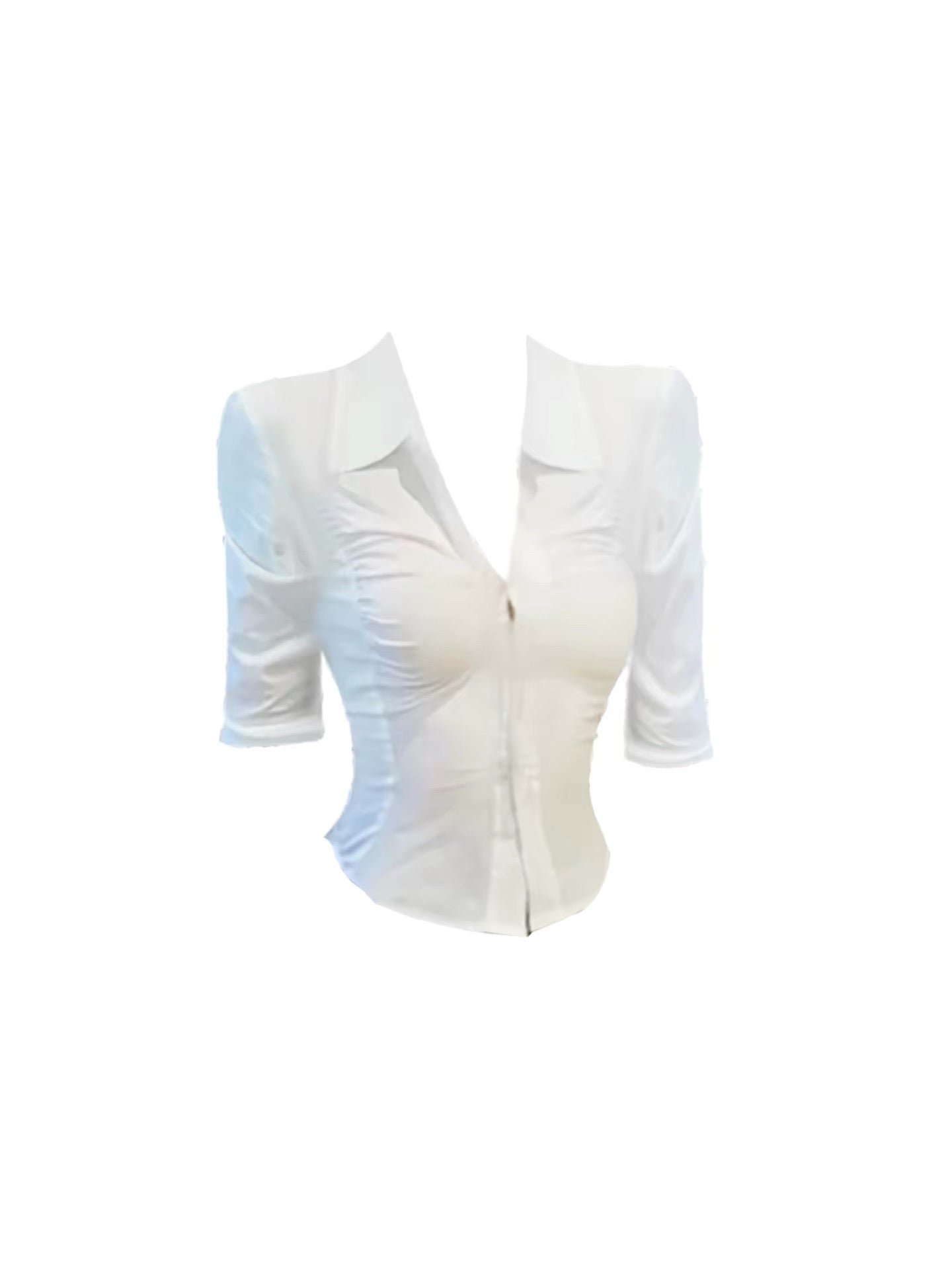 HEZA Summer Set: Chic French-style fitted shirt and high-quality, form-fitting hip-hugging skirt (flattering for a slightly curvy, sophisticated look).