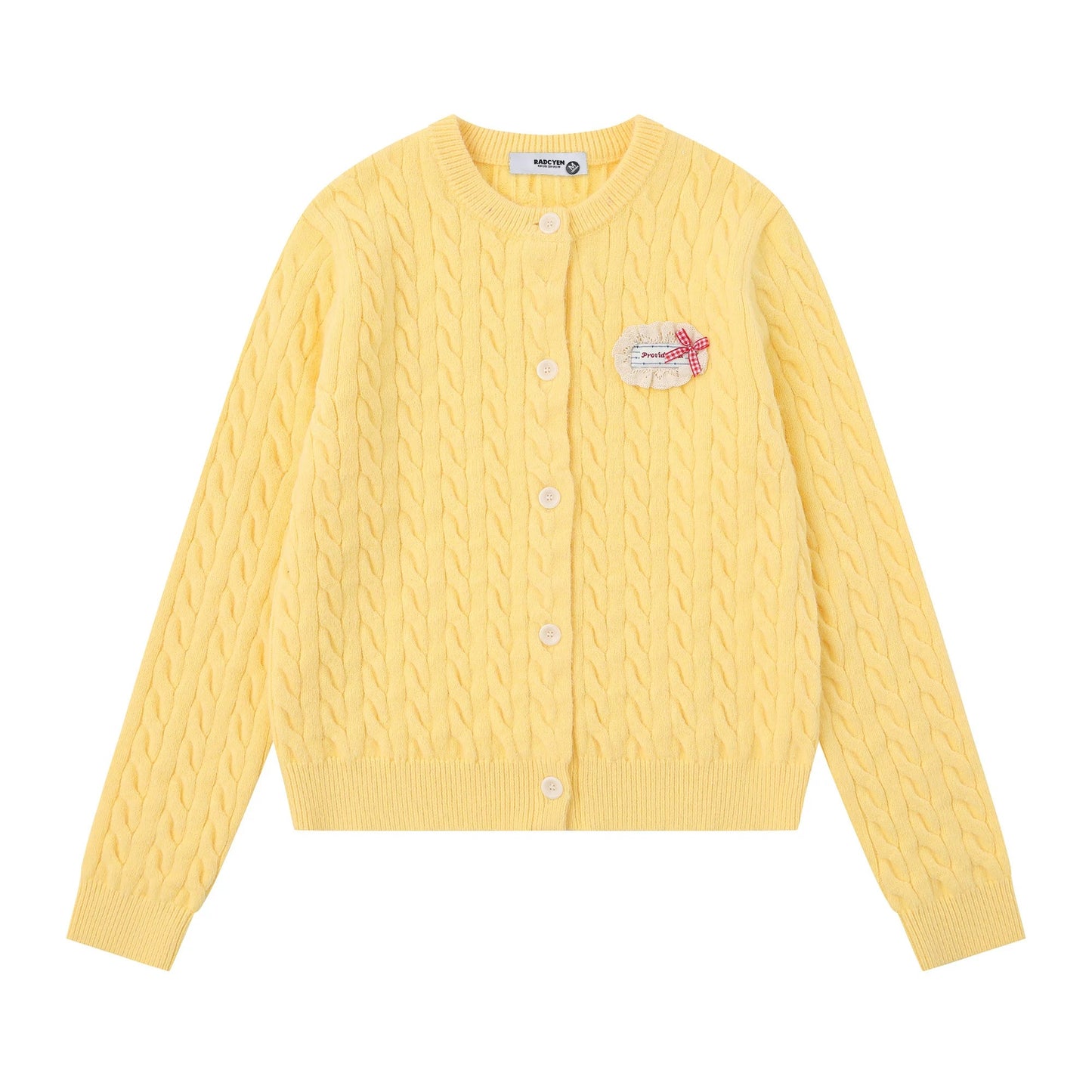 NERESUM Sweet and Soft Cardigan for Women, Autumn and Winter, Lazy Style, Slimming, Warm Short Knit Sweater