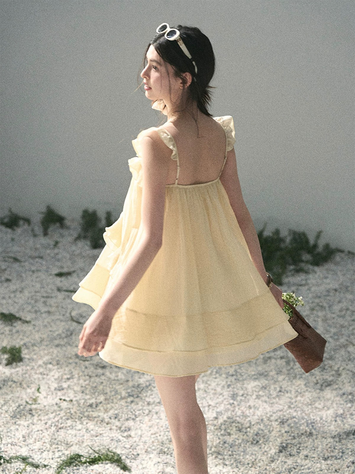 AOMALM's "Tender and Gentle" Beach Vacation Thin Dress for Women, Summer Babydoll Skirt