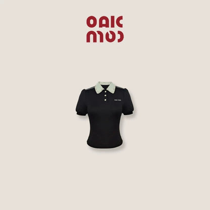 OAKMOO/ "Ancient Shrine" Ultra-low Waist Cake Tutu Skirt Women's Spring White Short Skirt Embroidered Skirt